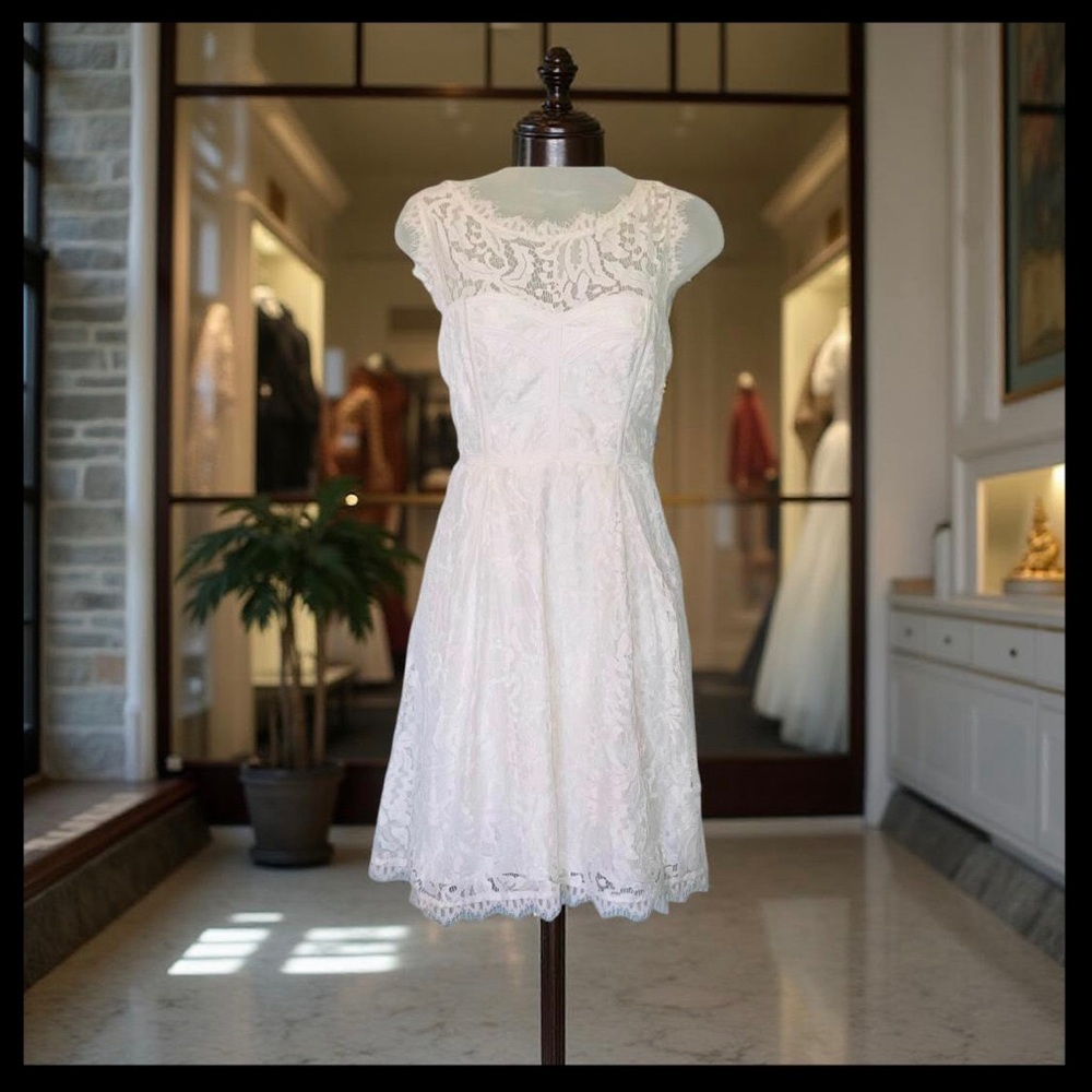 ‧₊˚✮ ༉‧ NIKIBIKI White Lace Dress